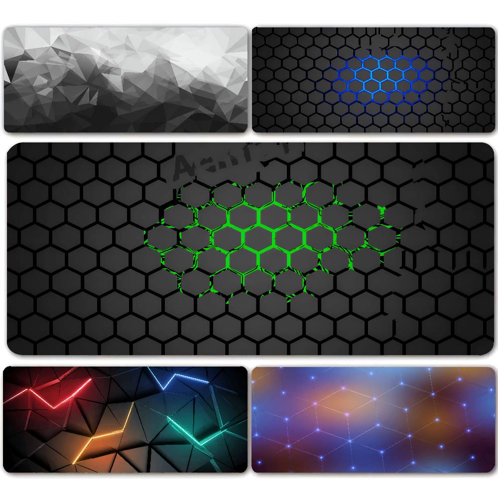 Gaming Keyboard Higround - Geometric Large Mouse Pad 100x50cm Big