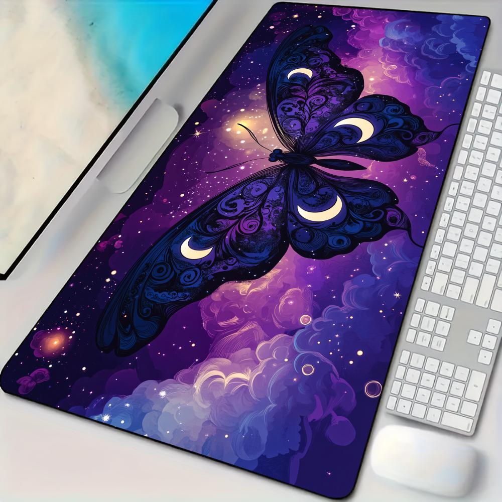 Gaming Keyboard High Ground - Elegant Night Butterfly Mouse Pad Desk