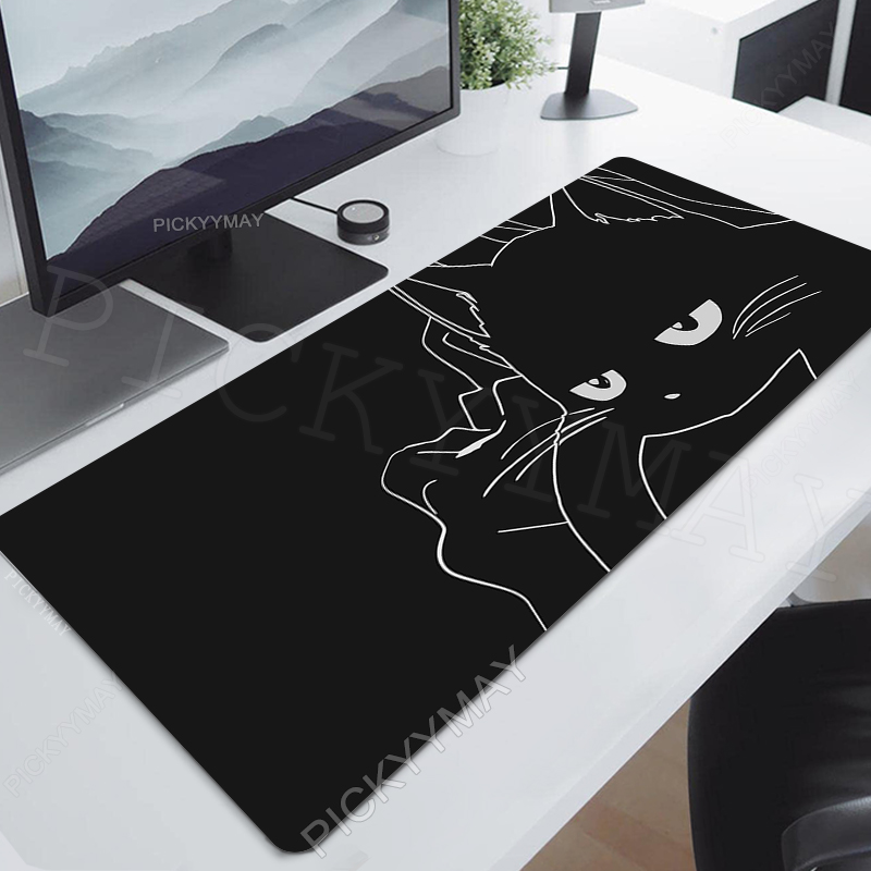 Gaming Keyboard Higround - Gaming Mousepads Mousepad Black Cat Large