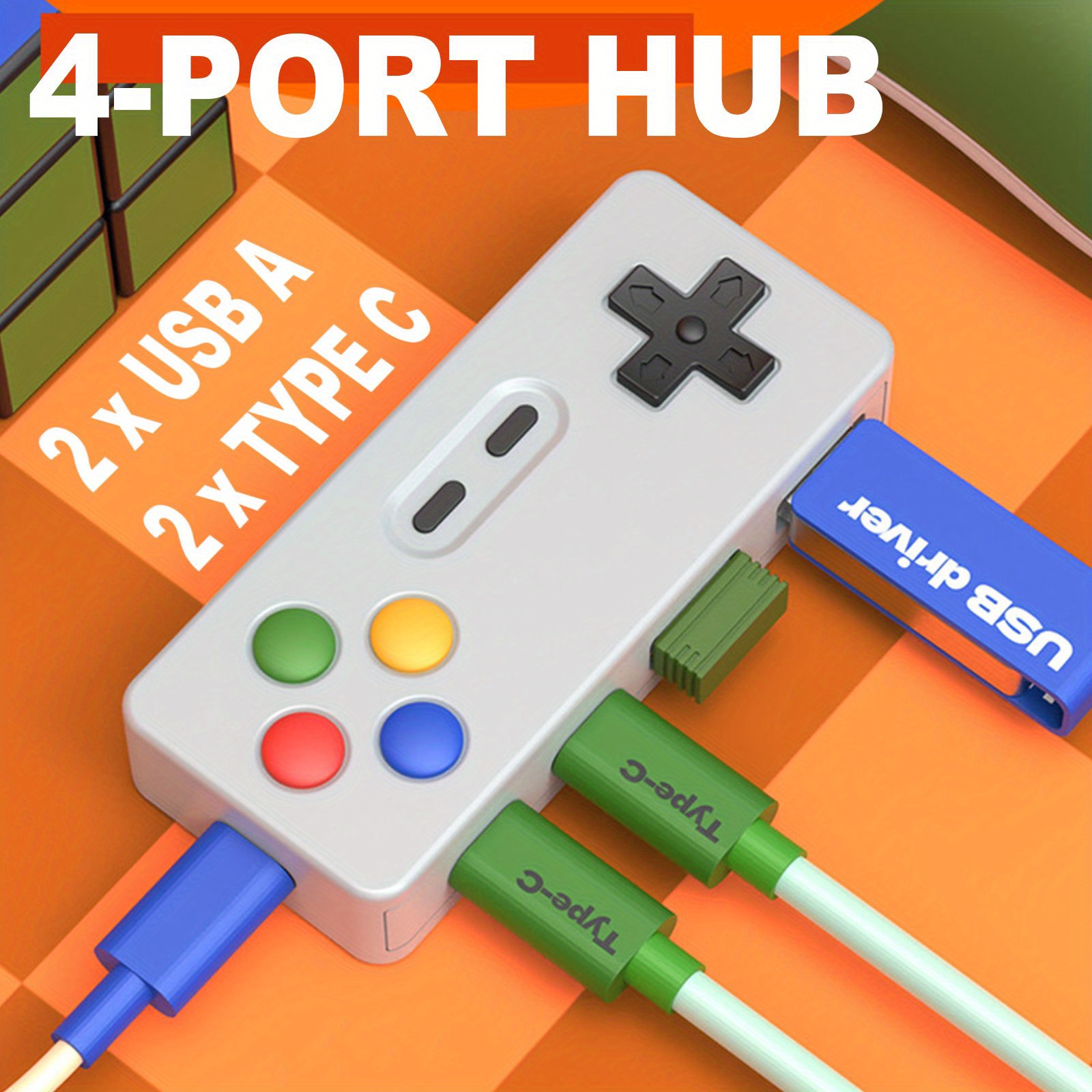 1PC Cartoon USB C Extension Ad - Gaming Keyboard Type C ulasan dan harga