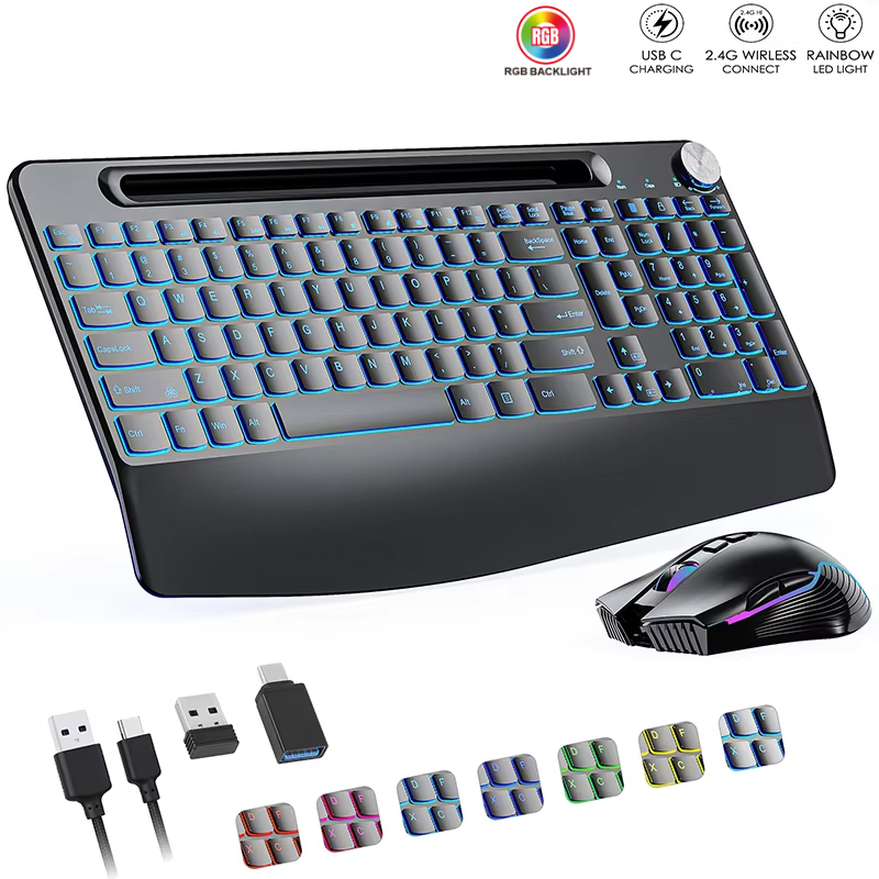 2.4G&Type-C Wireless Keyboard  - Gaming Keyboard Type C ulasan dan harga