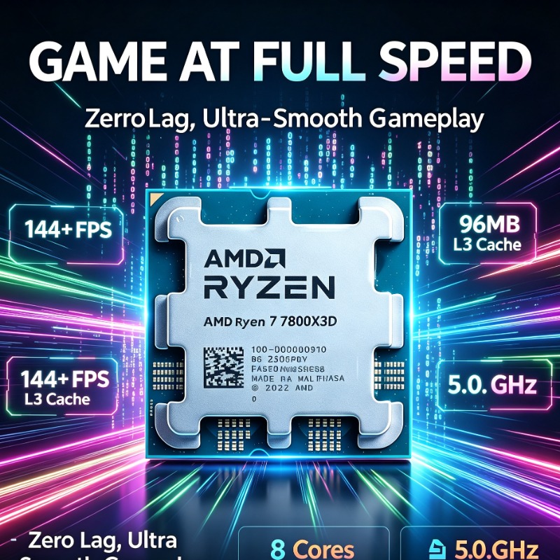 Ryzen 7 7800X3D Gaming CPU 8‑C - Amd Cpu Ryzen 7 ulasan dan harga