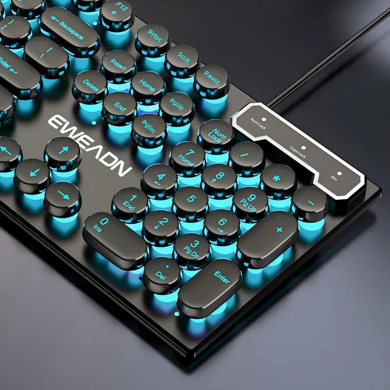 Retro Punk Mechanical Feel Key - Gaming Keyboard No Rgb ulasan dan harga