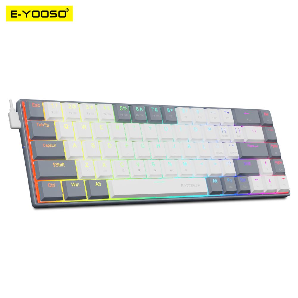 E-YOOSO A68 RGB Mini Slim USB  - Gaming Keyboard E Yooso ulasan dan harga