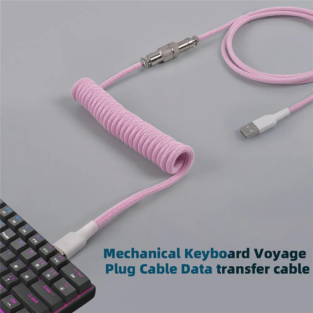 New Mechanical Keyboard Coiled - Gaming Keyboard Type C ulasan dan harga