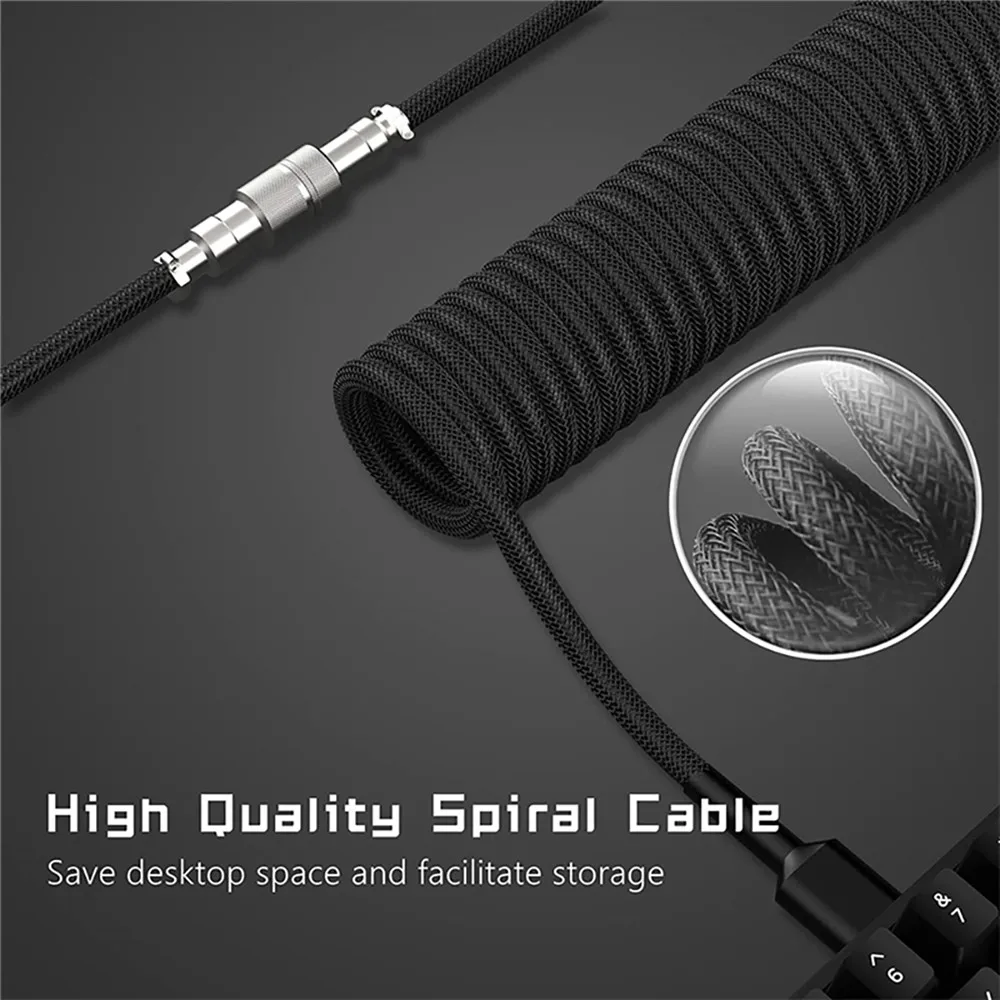 New Mechanical Keyboard Coiled - Gaming Keyboard Type C ulasan dan harga