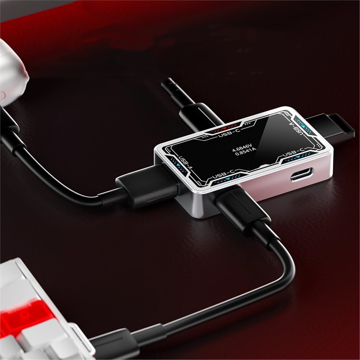 Gaming USB HUB 8K High Speed T - Gaming Keyboard Splitter ulasan dan harga
