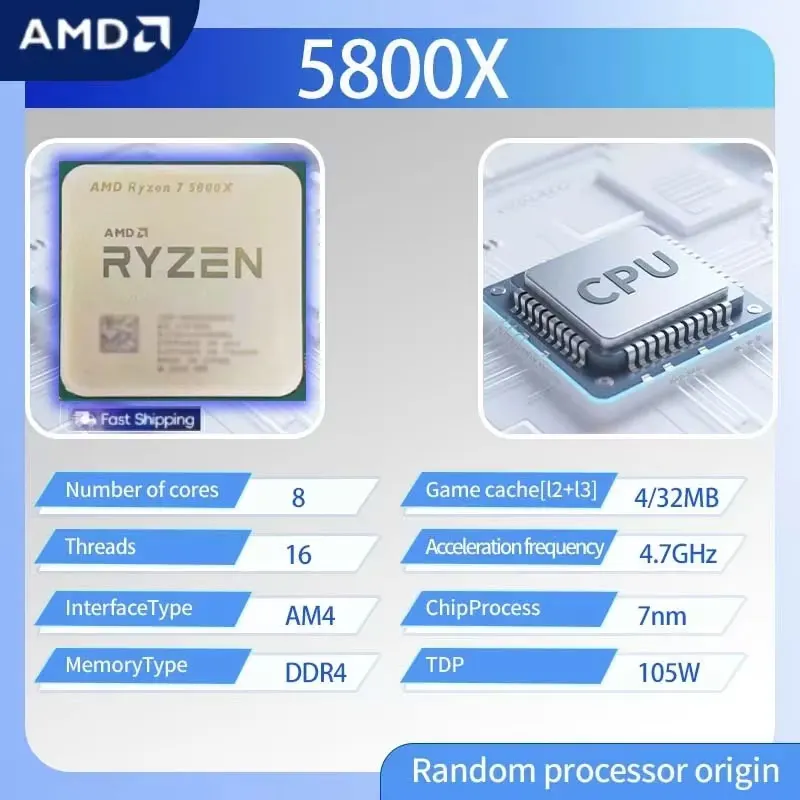 AMD Ryzen 7 5800X AMD R7 5800X - Amd Cpu Ryzen 7 ulasan dan harga