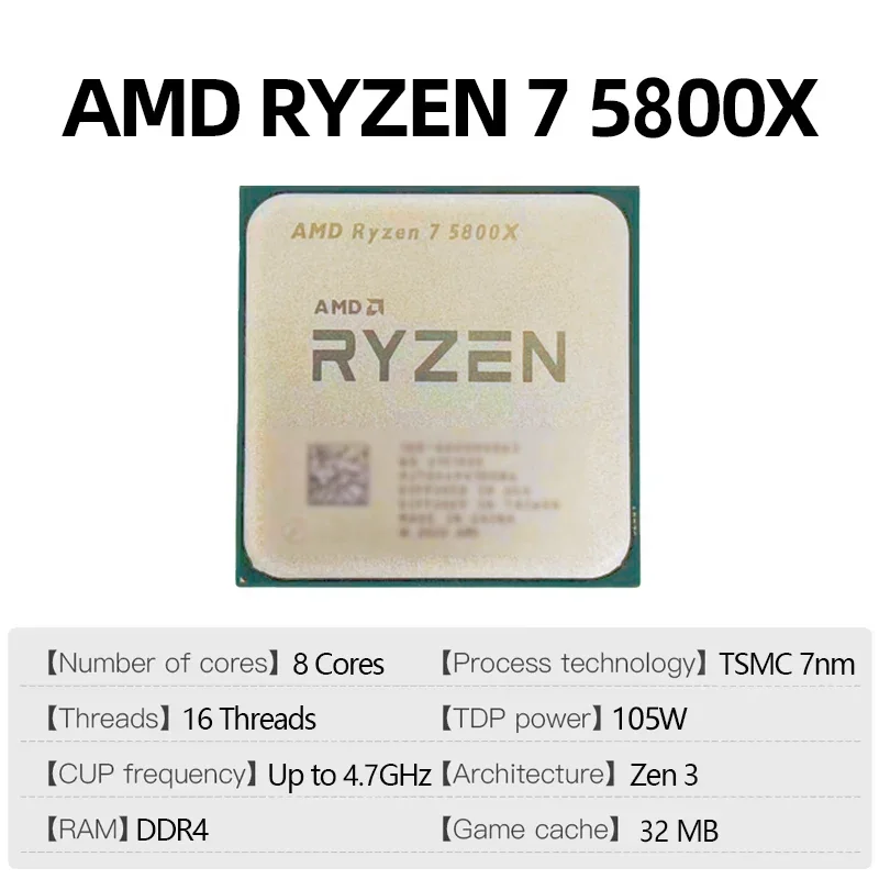 AMD Ryzen 7 5800X AMD R7 5800X - Amd Cpu Ryzen 7 ulasan dan harga