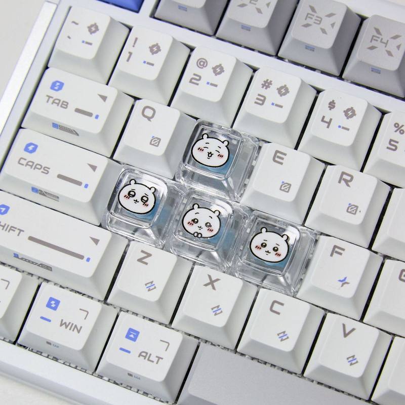 Chiikawa 4 Pcs Handmade Transp - Gaming Keyboard Affordable ulasan dan harga