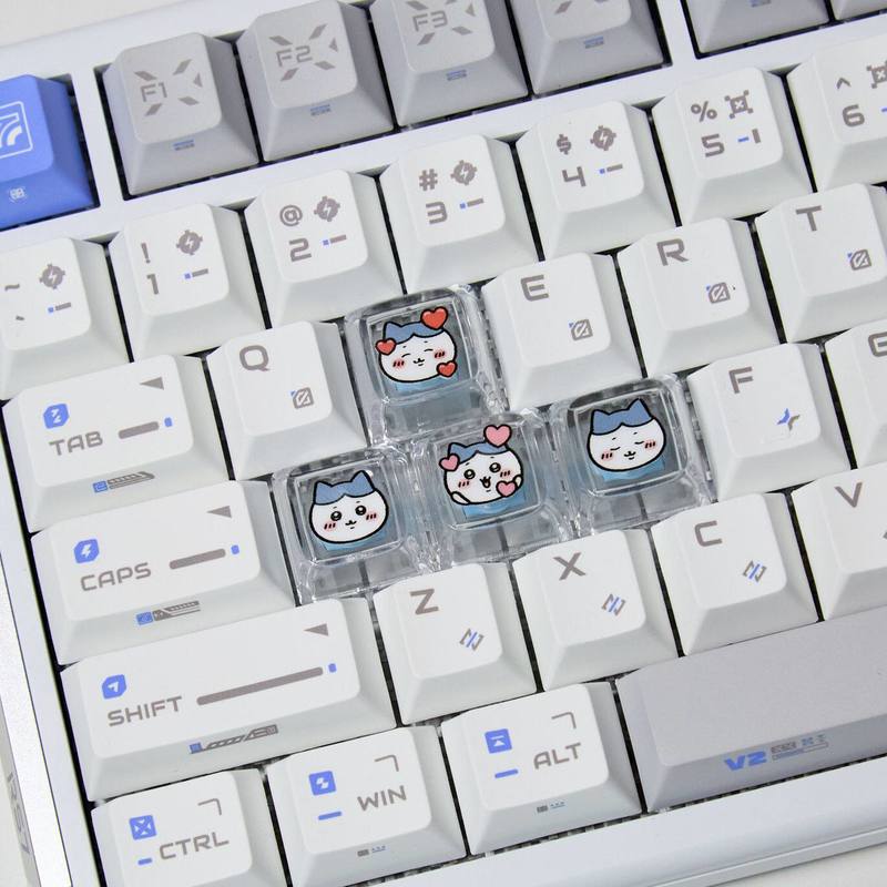 Chiikawa 4 Pcs Handmade Transp - Gaming Keyboard Affordable ulasan dan harga