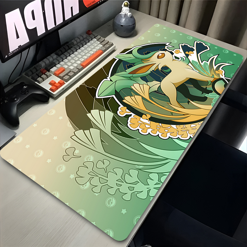 Mouse Pad Gamer P-pokemon Leaf - Gaming Keyboard High Ground ulasan dan harga