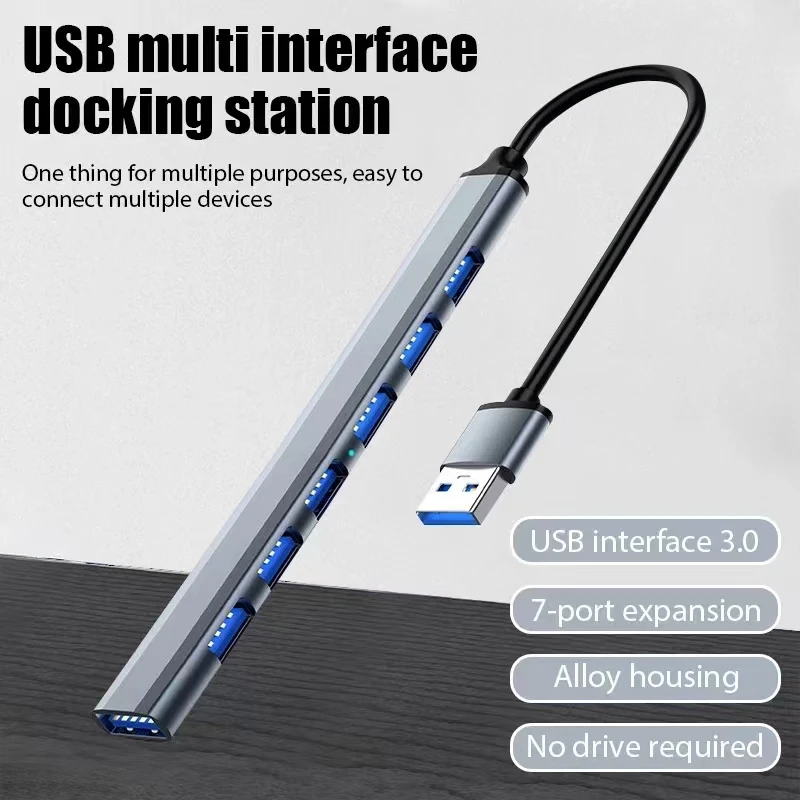 7 Ports USB 3.0 Type C HUB Exp - Gaming Keyboard Type C ulasan dan harga