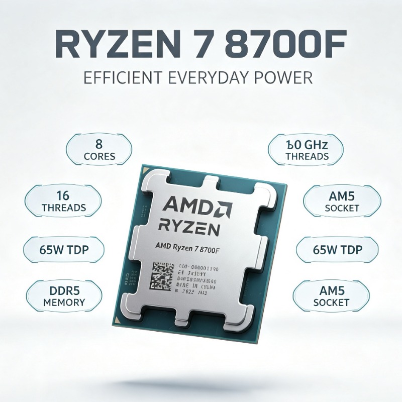 Ryzen 7 8700F Processor 4NM Ma - Amd Cpu Ryzen 7 ulasan dan harga